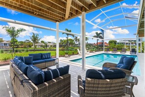 Pool - Stunning new Canal FRONT (Sanibel)