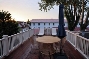 Outdoor dining - Award Winning, Newly Restored 6-Bedroom Home; Center of Town and Walk to Beach (Cape May)