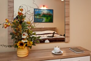 Appartement, 1 slaapkamer, keuken | 1 slaapkamer, individueel gemeubileerd, een strijkplank/strijkijzer