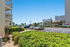 Basic Condo, 2 Bedrooms, Balcony, Partial Ocean View (116A) | Balcony view - Ocean Forest Villas by Elliott Beach Rentals (Myrtle Beach)