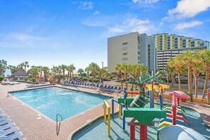 Studio, Multiple Beds, Pool Access, Poolside (201) | Balcony view - Units at Caravelle Resort by Elliott Beach Rentals (Myrtle Beach)