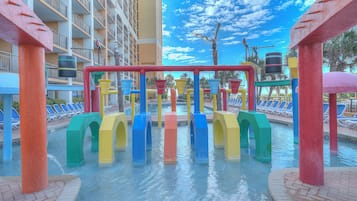 Indoor pool, outdoor pool, pool loungers