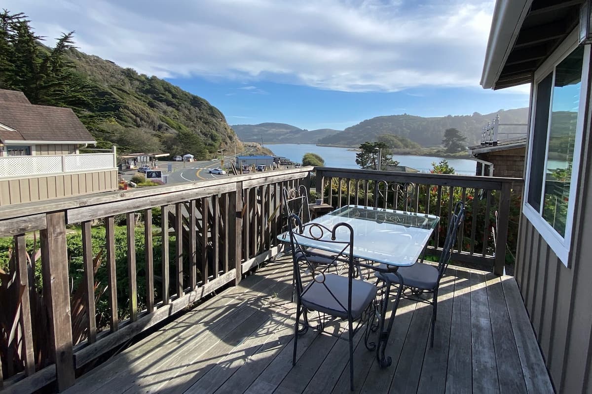 Panorama cottage, uitzicht op rivier | Terras
