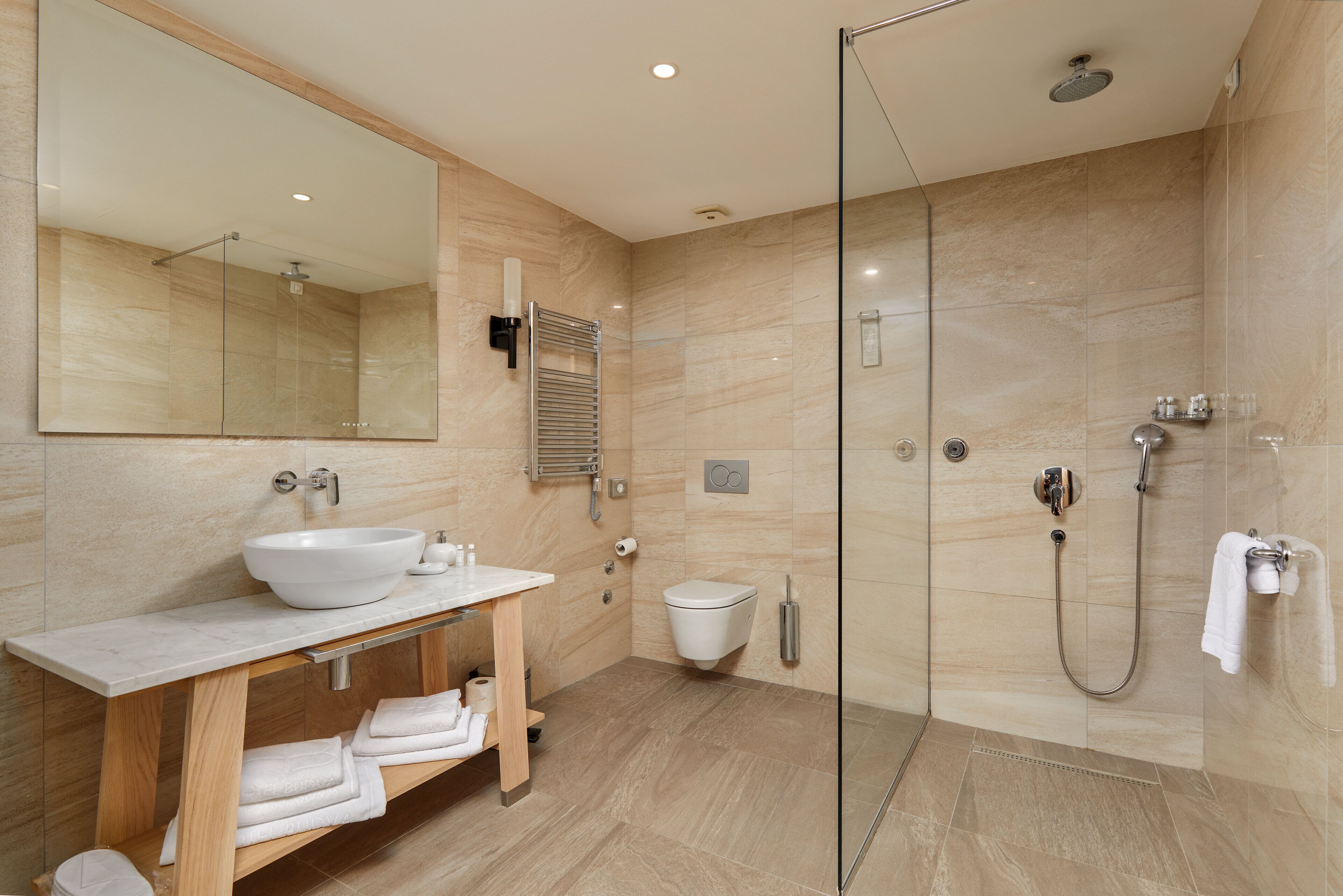 free toiletries, hair dryer, dressing gowns, slippers