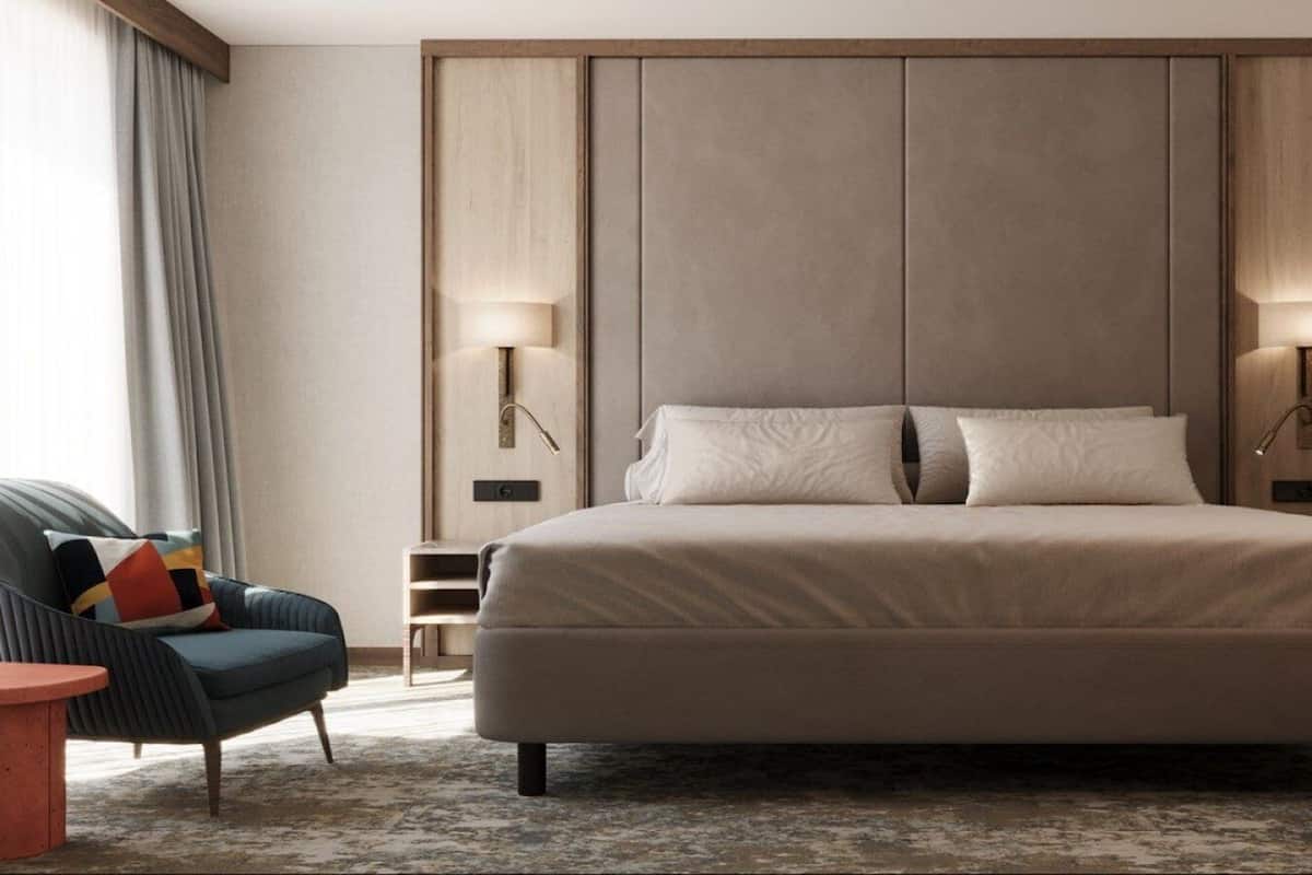 Chambre Standard, 1 très grand lit, vue sur la ville | Literie de qualité, minibar, coffre-fort, bureau