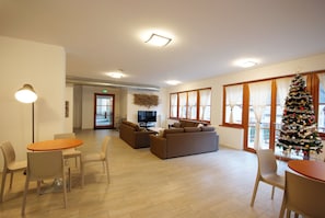 Sala de estar en el lobby