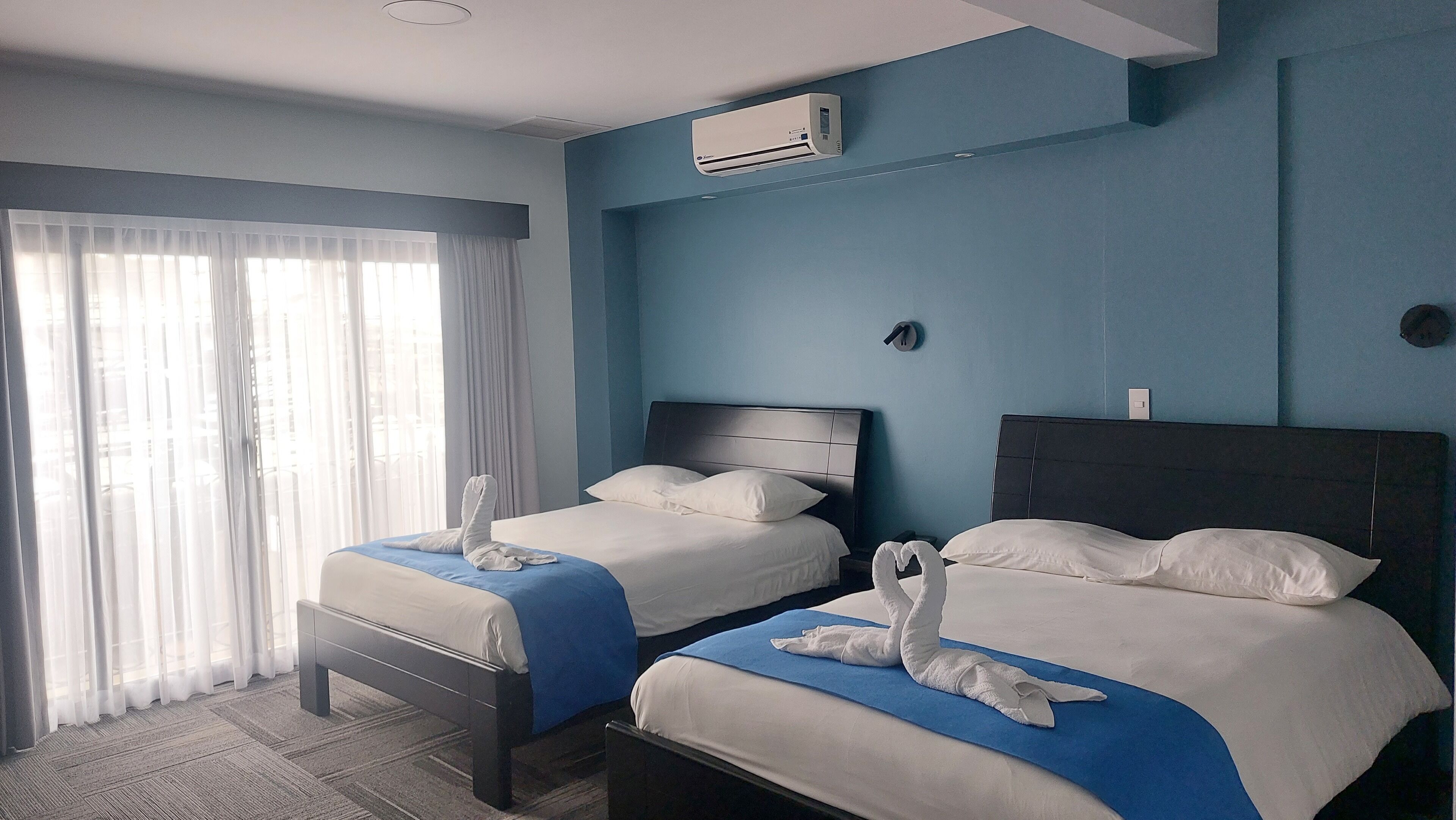 family double room, 2 double beds, private bathroom | 1 bedroom, in-room safe, free wifi, bed sheets