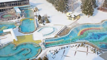 Indoor pool, outdoor pool