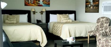 標準客房, 2 張標準雙人床 | 獨特設計、獨特裝修、隔音、摺床/加床 (收費)