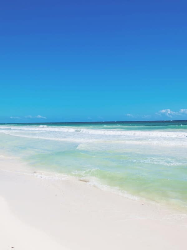 On the beach