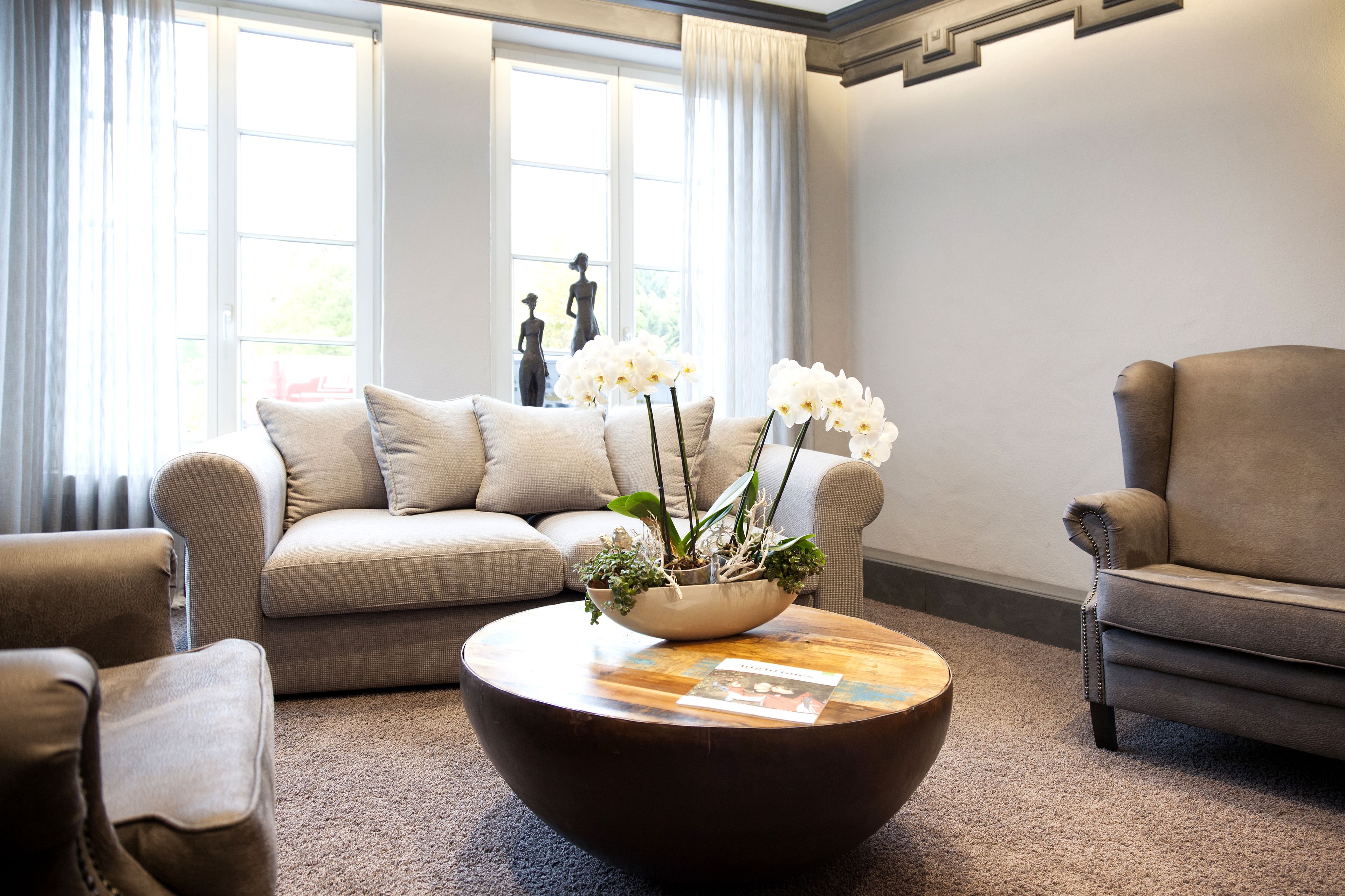 Sitteområde i lobbyen