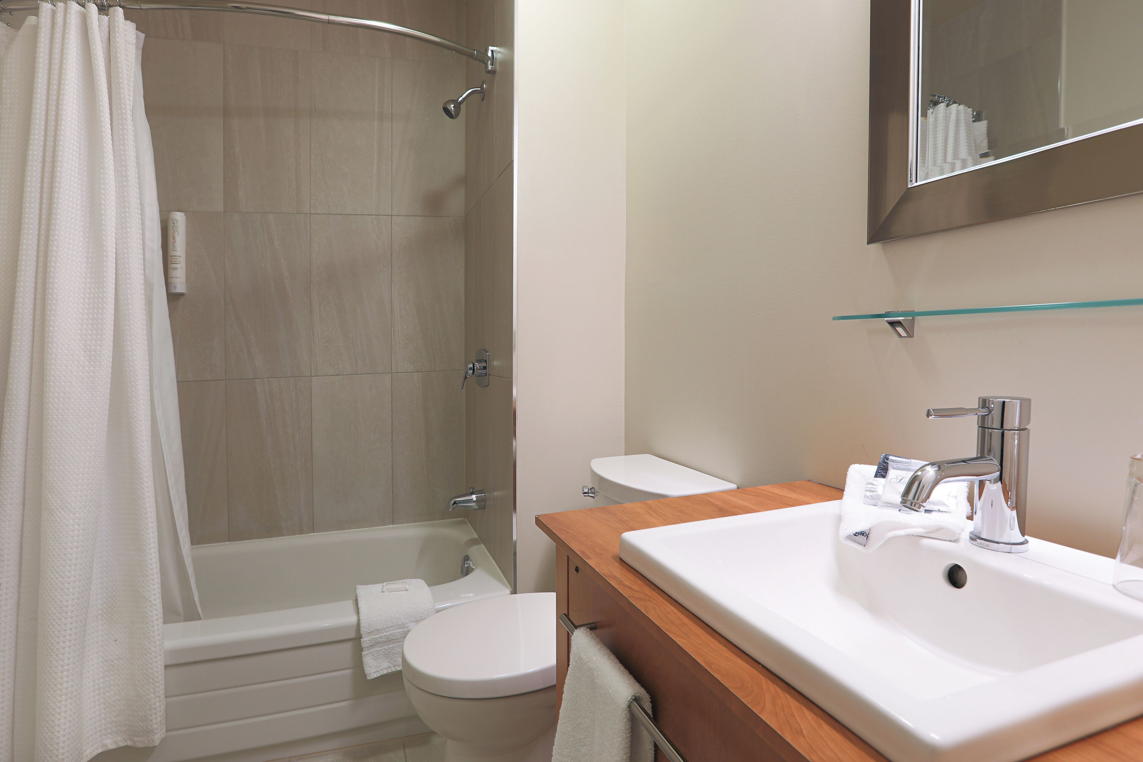 free toiletries, hair dryer, dressing gowns, towels