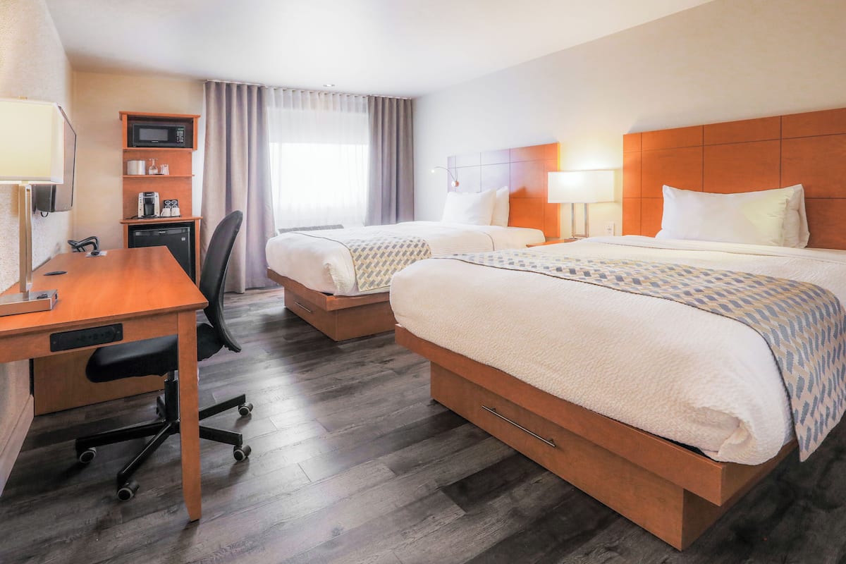 classic room, 2 queen beds | premium bedding, desk, blackout curtains, soundproofing