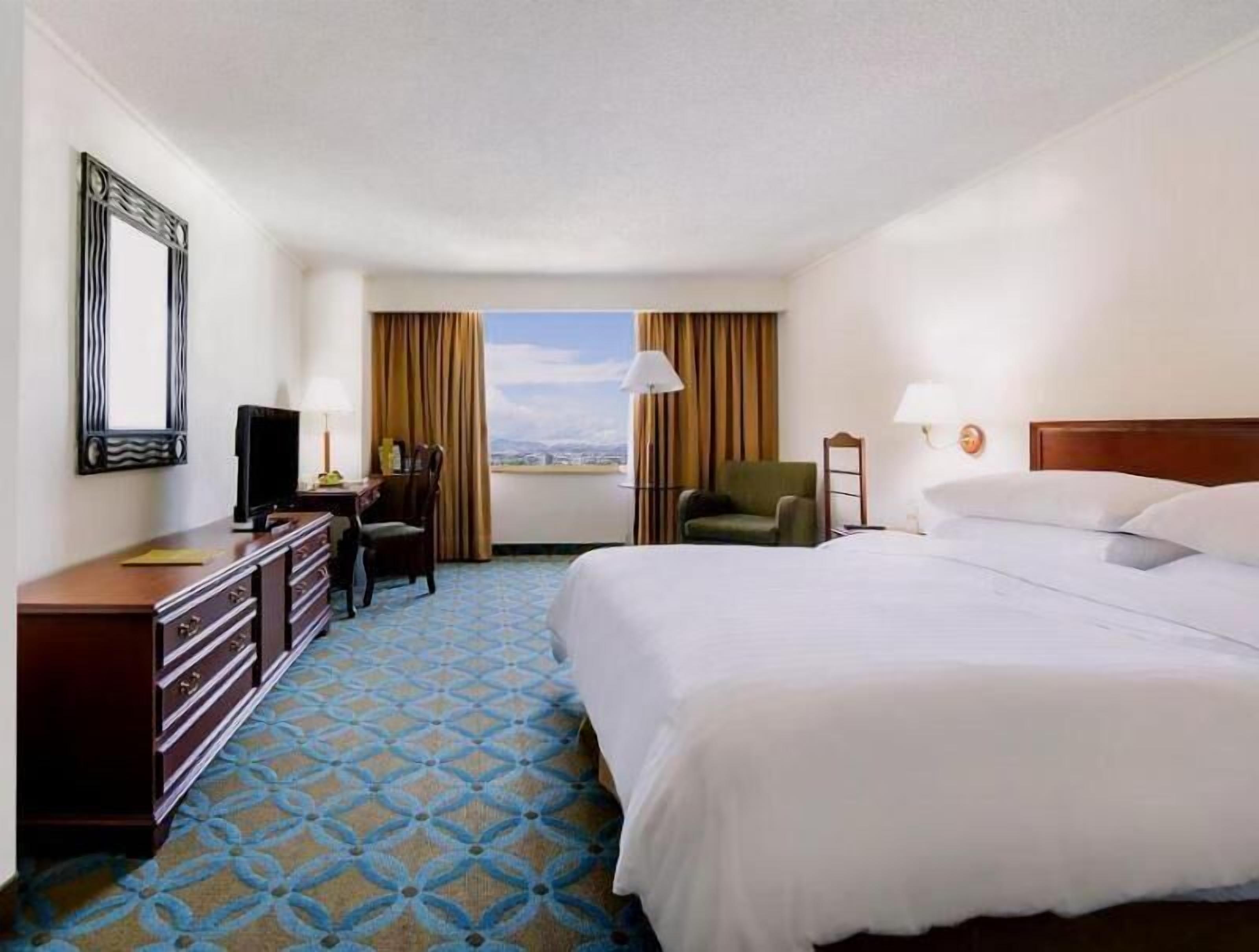 In-room safe, desk, laptop workspace, blackout drapes