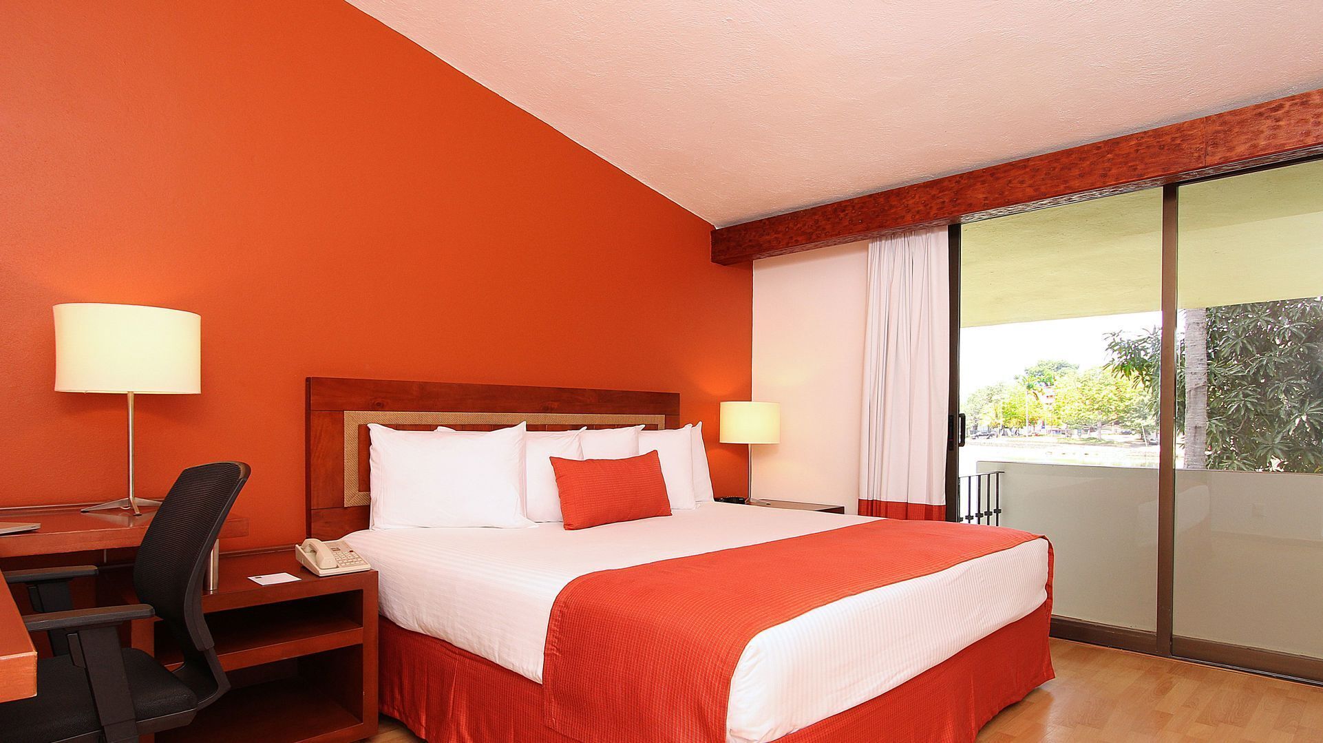 In-room safe, desk, laptop workspace, blackout drapes