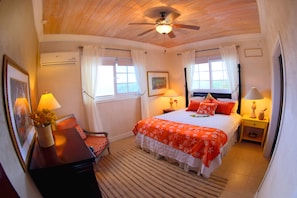 Ocean King Suite with Full Kitchen | 1 Schlafzimmer, Bettwäsche aus ägyptischer Baumwolle