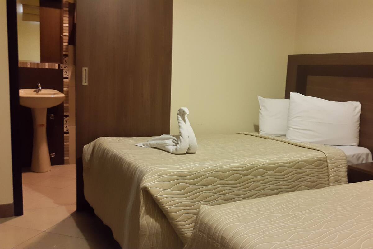 Down duvets, laptop workspace, free WiFi