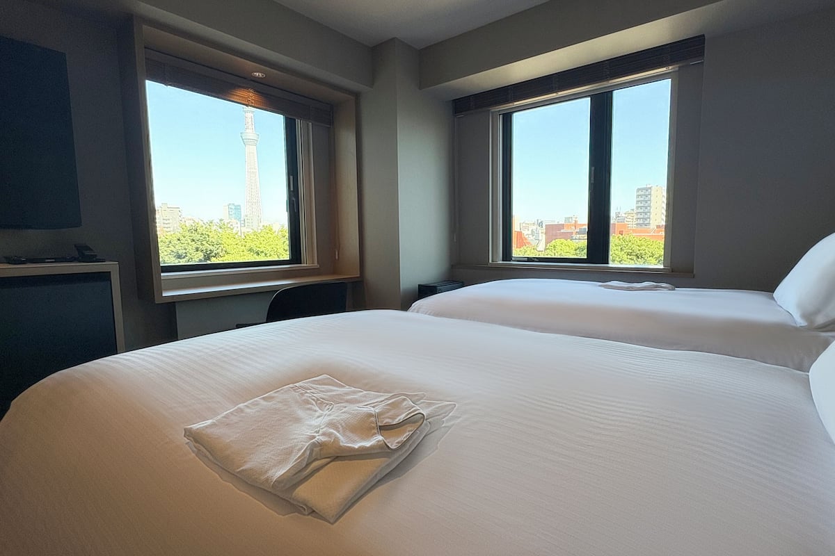 1 bedroom, desk, blackout drapes, iron/ironing board