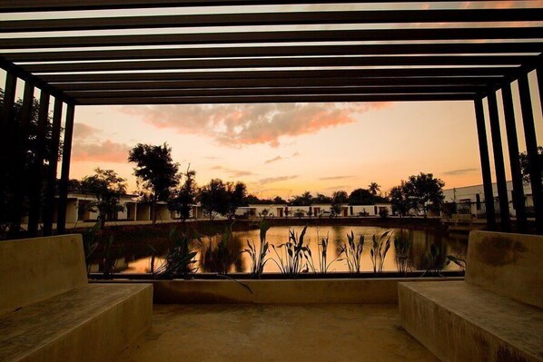 Vue depuis l’hébergement