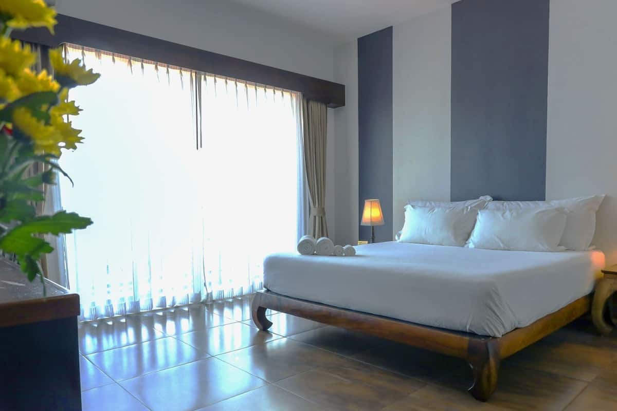 superior double room with shower | frette italian sheets, premium bedding, down duvets, select comfort beds