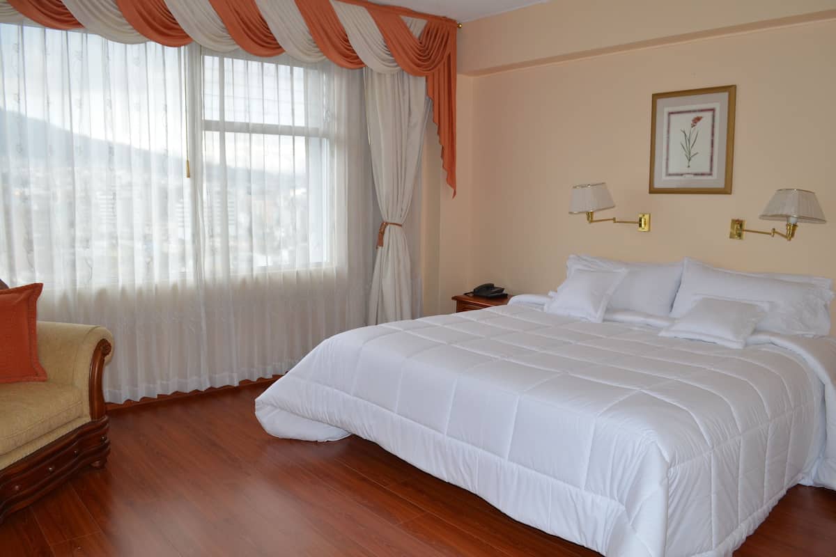 Suite ejecutiva, 1 cama King size | 1 habitación y ropa de cama de alta calidad