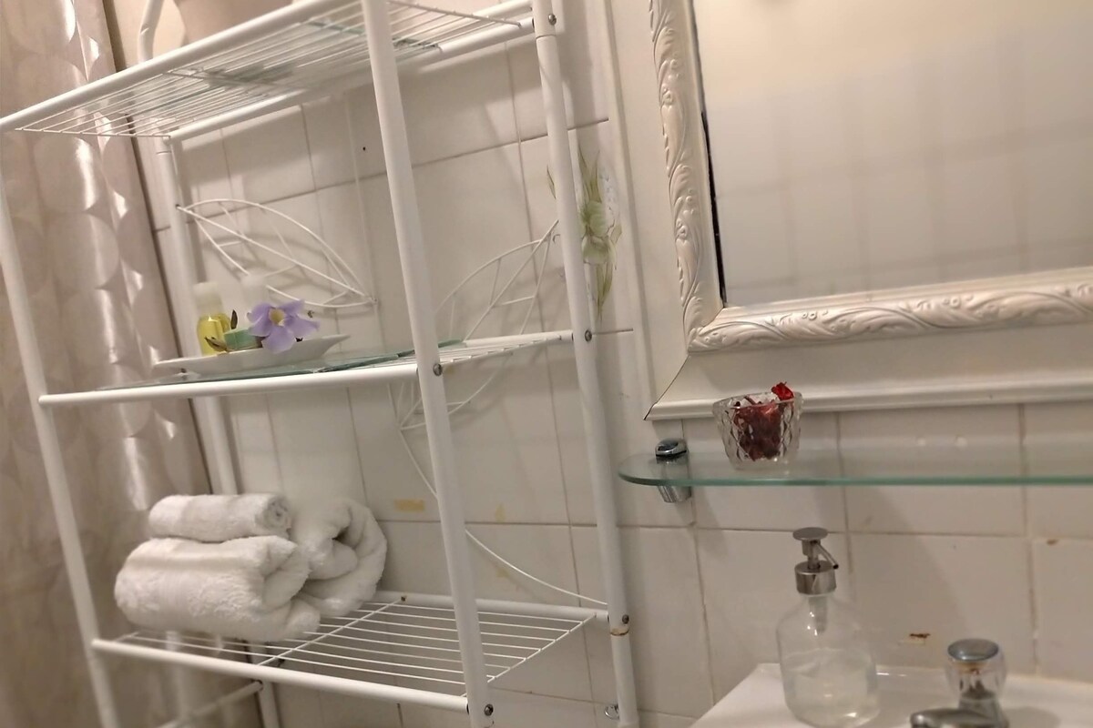 Queen Bed Room, Private External Bathroom | Salle de bain | Serviettes fournies