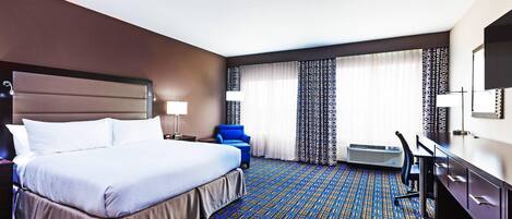 In-room safe, desk, laptop workspace, blackout drapes