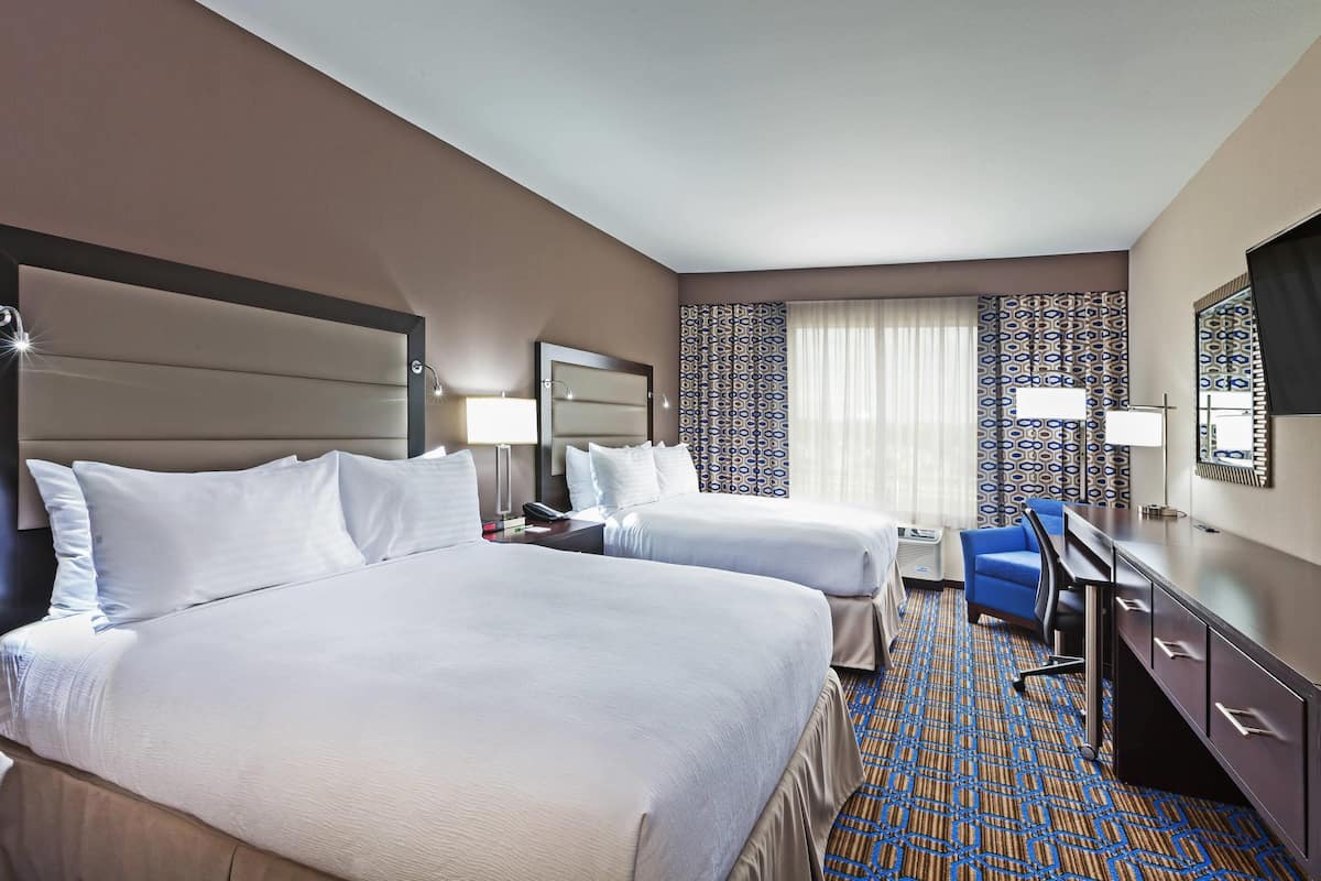 In-room safe, desk, laptop workspace, blackout curtains
