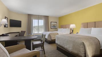 Studio Suite, 2 Queen Beds | In-room safe, desk, soundproofing, iron/ironing board