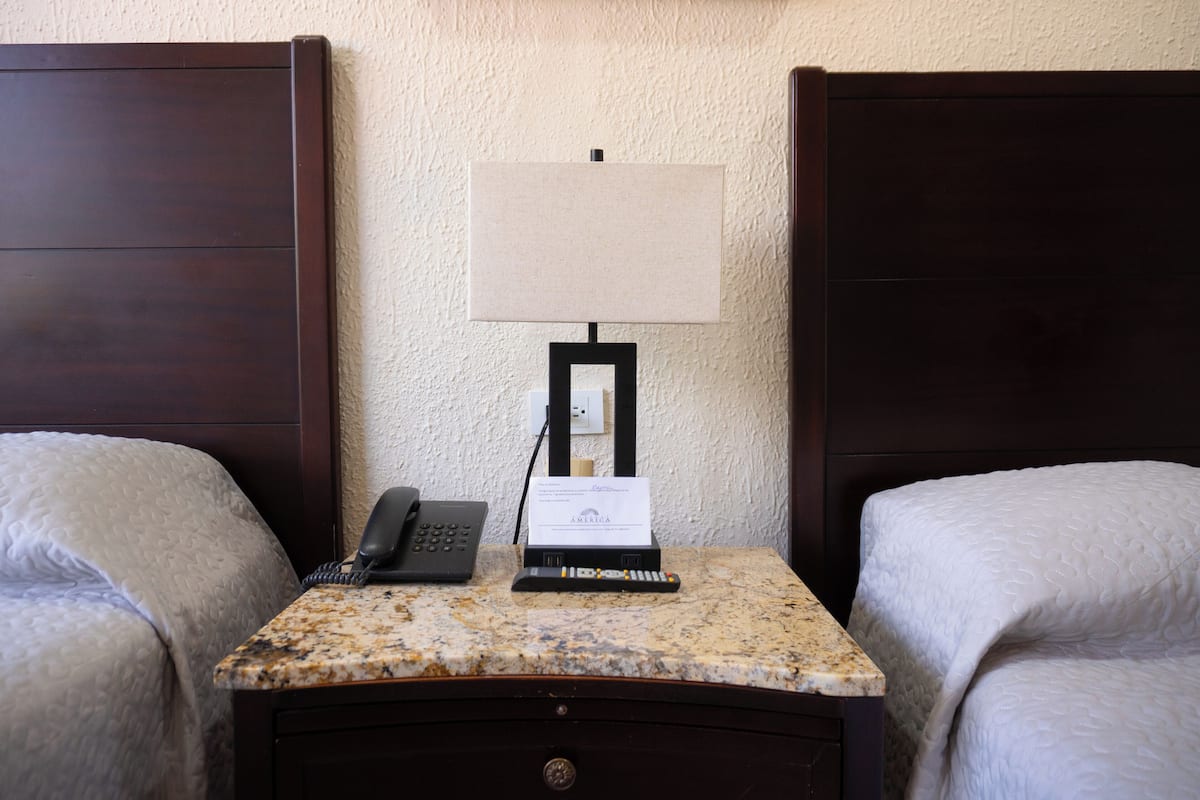 basic double room, 2 double beds | 1 bedroom, desk, soundproofing, free wifi