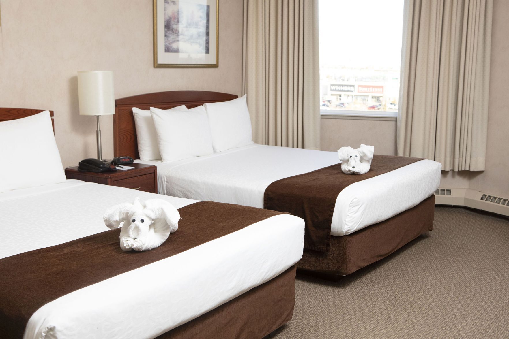 Free WiFi, bed sheets