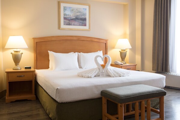 Habitación estándar, 1 cama King size | Wifi gratis y ropa de cama 