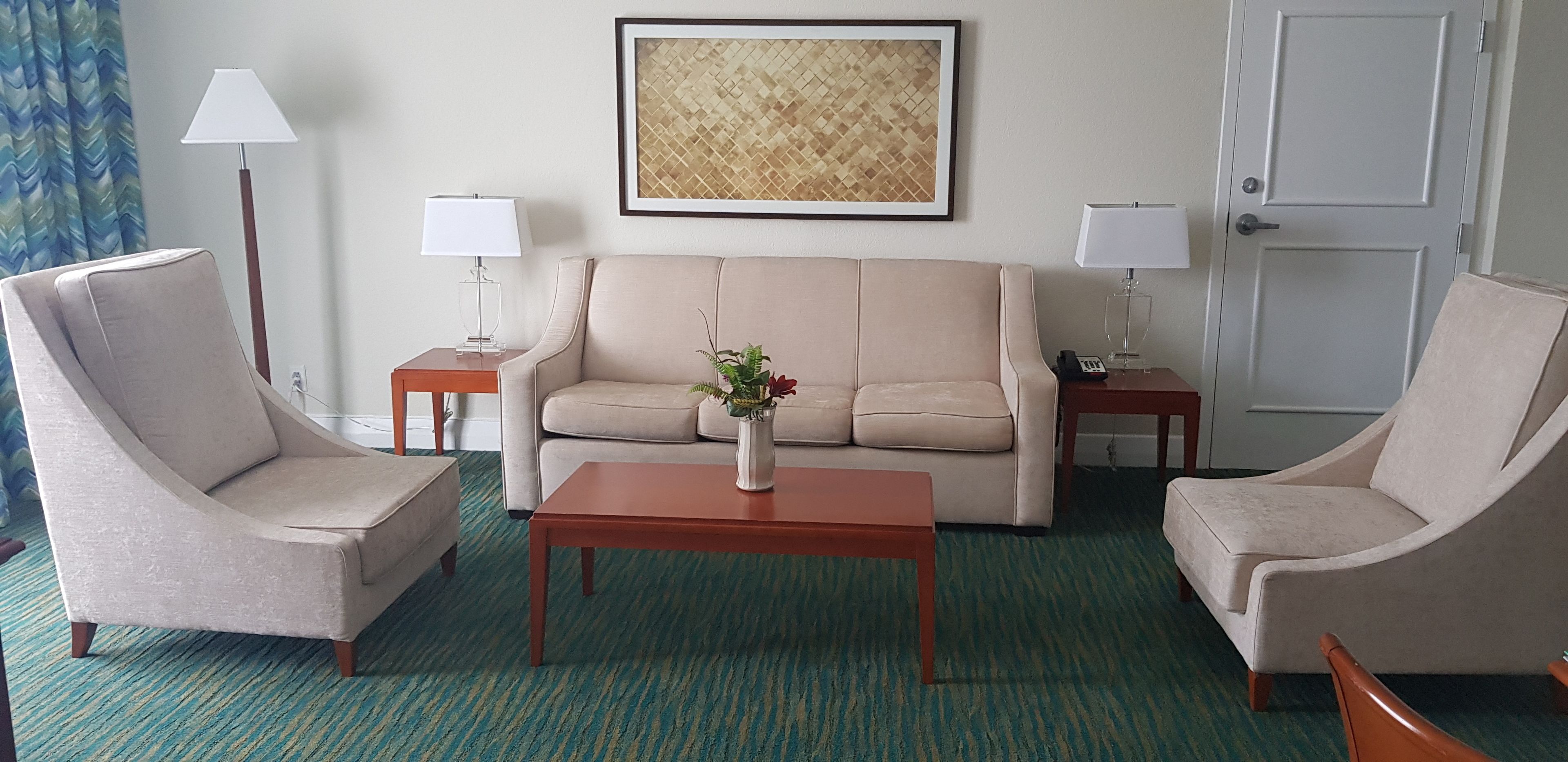 suite, 1 bedroom, ocean view | in-room safe, desk, iron/ironing board, free cots/infant beds