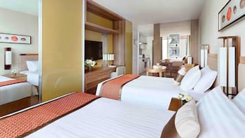 Premium bedding, in-room safe, desk, soundproofing