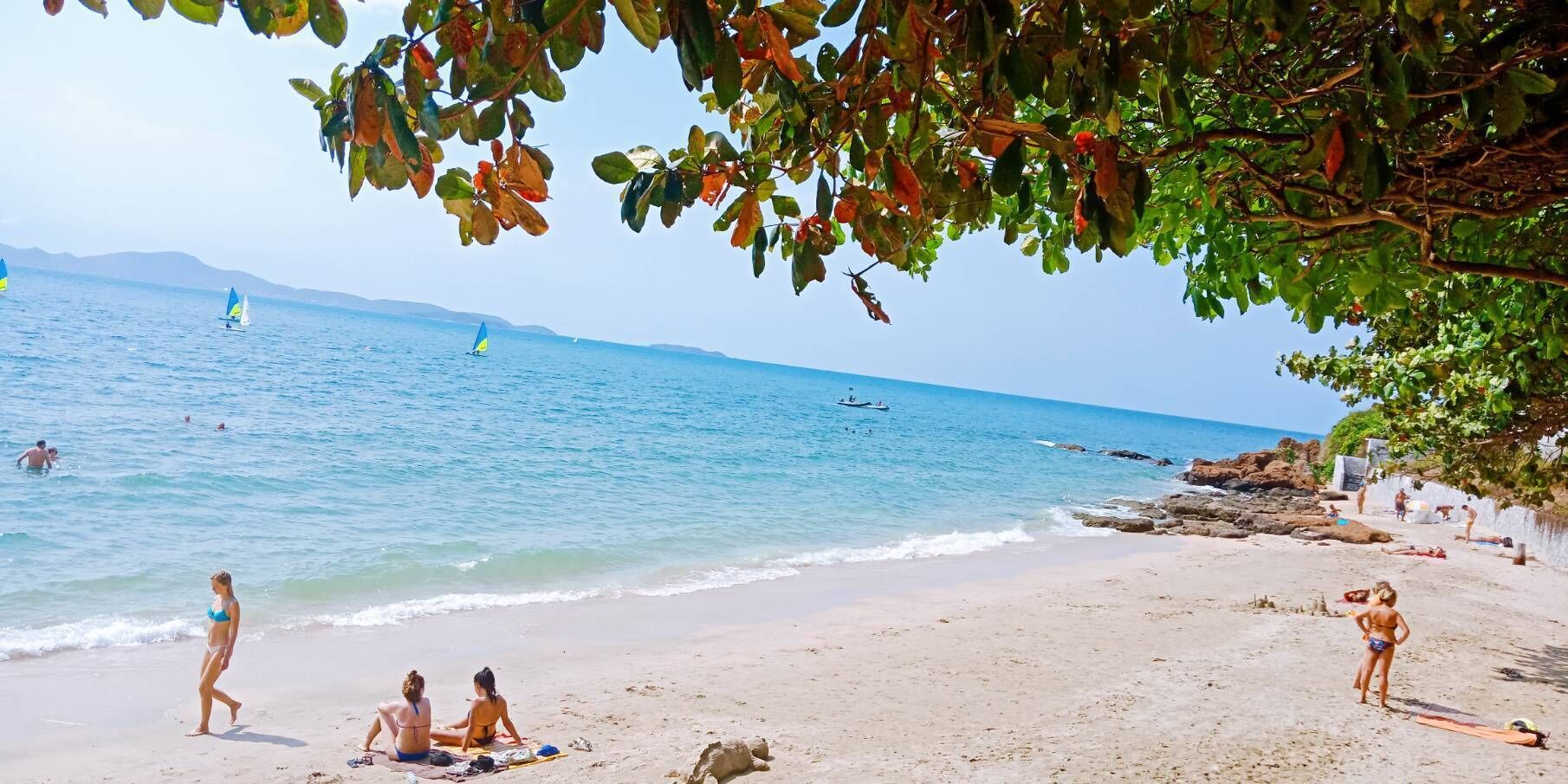 Private beach