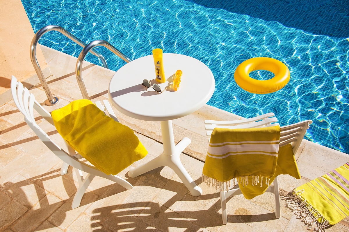 Double swim up | Minibar, mobiliario individual, cortinas opacas y wifi gratis
