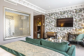 Premium bedding, memory foam beds, minibar, in-room safe