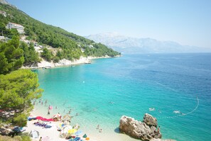 Studio, balcon, vue mer