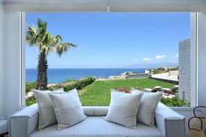 Villa, 6 Bedrooms, Private Pool, Beachfront (Agia Thalassa) | View from room - Amalgam Homes Paros Beachfront Villa (Paros)