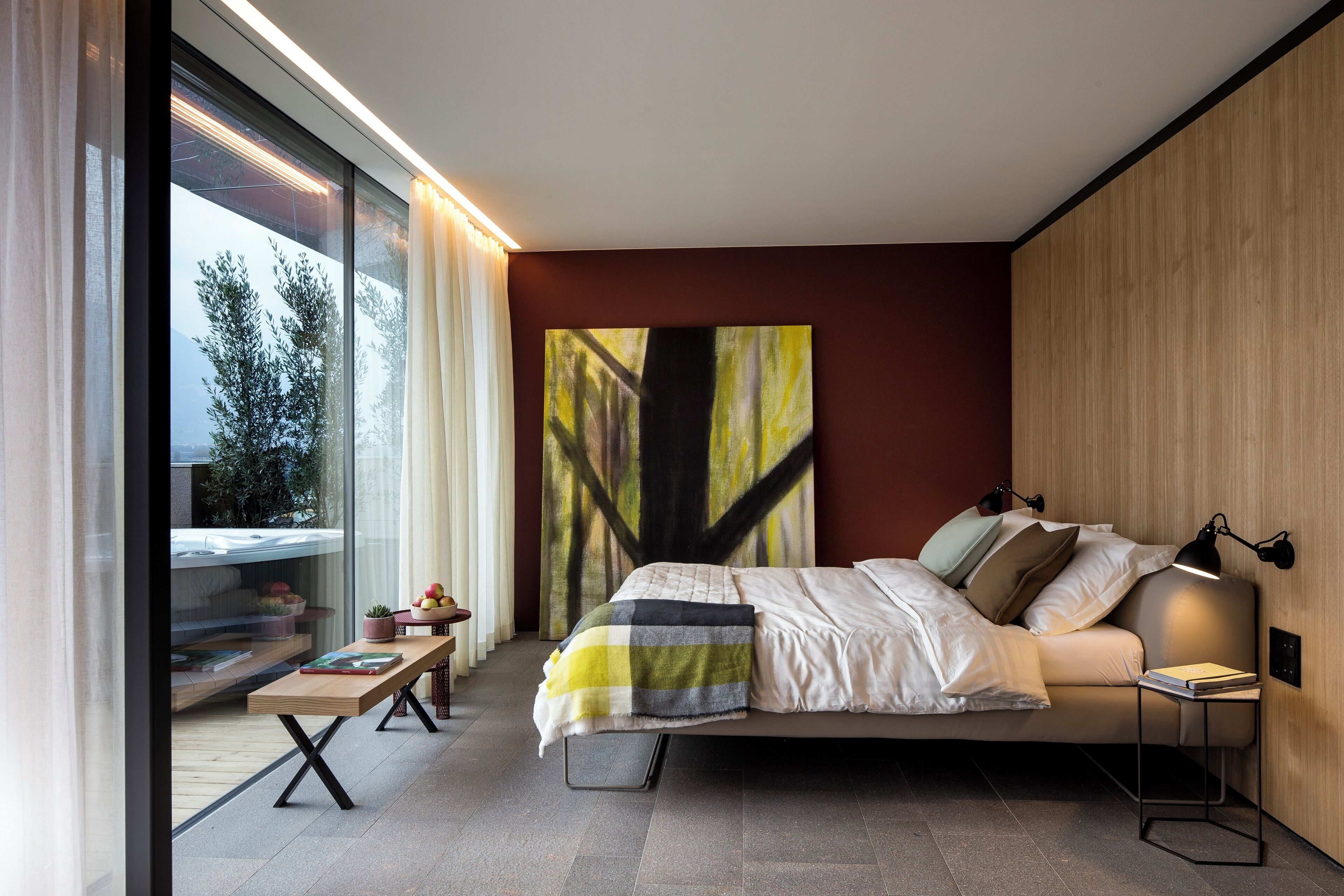 Premium Penthouse, Hot Tub, Mountain View | Minibar, in-room safe, individually decorated, individually furnished