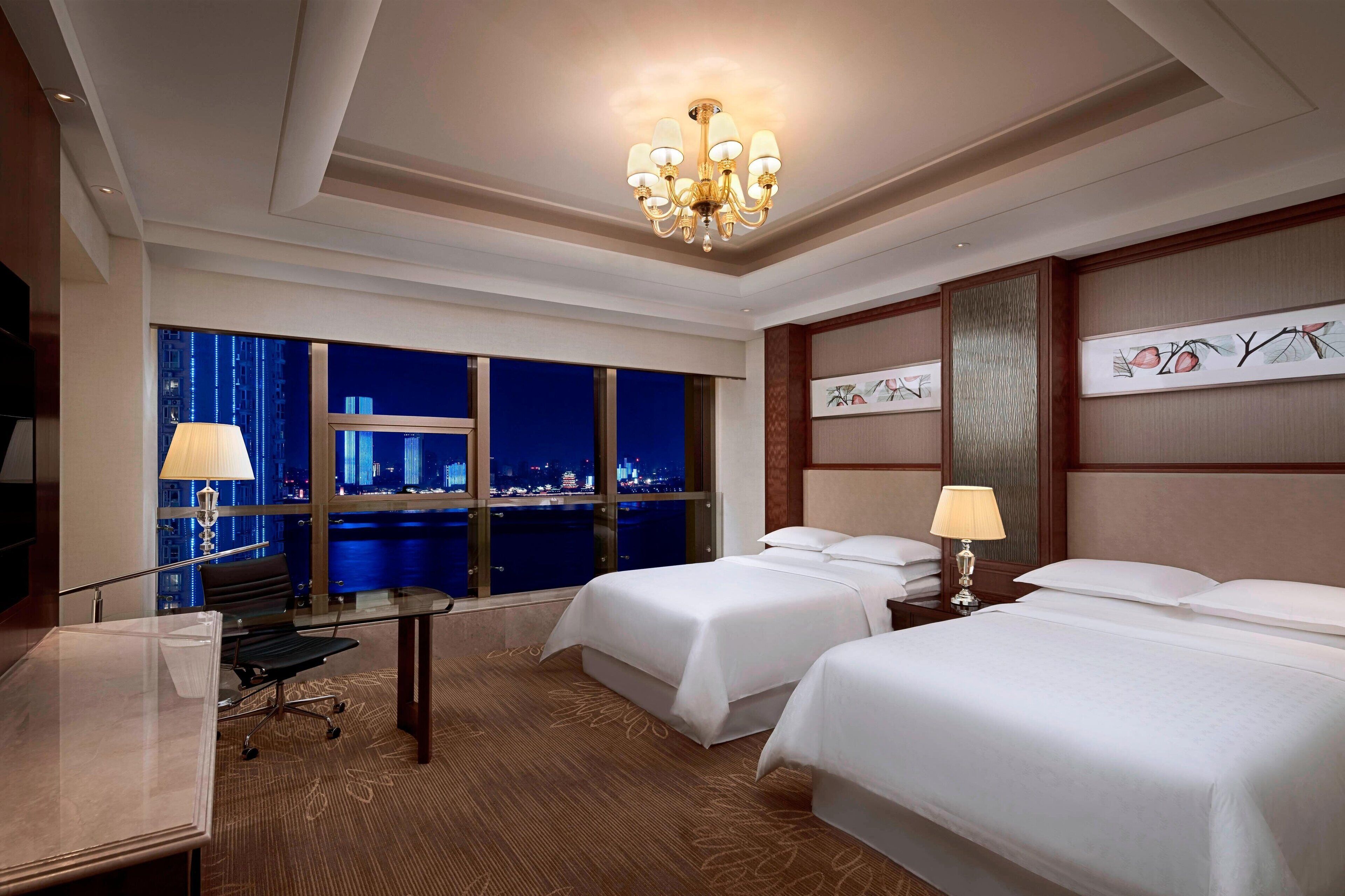Room, 2 Double Beds, Smoking, River View | Premium bedding, down comforters, pillowtop beds, minibar