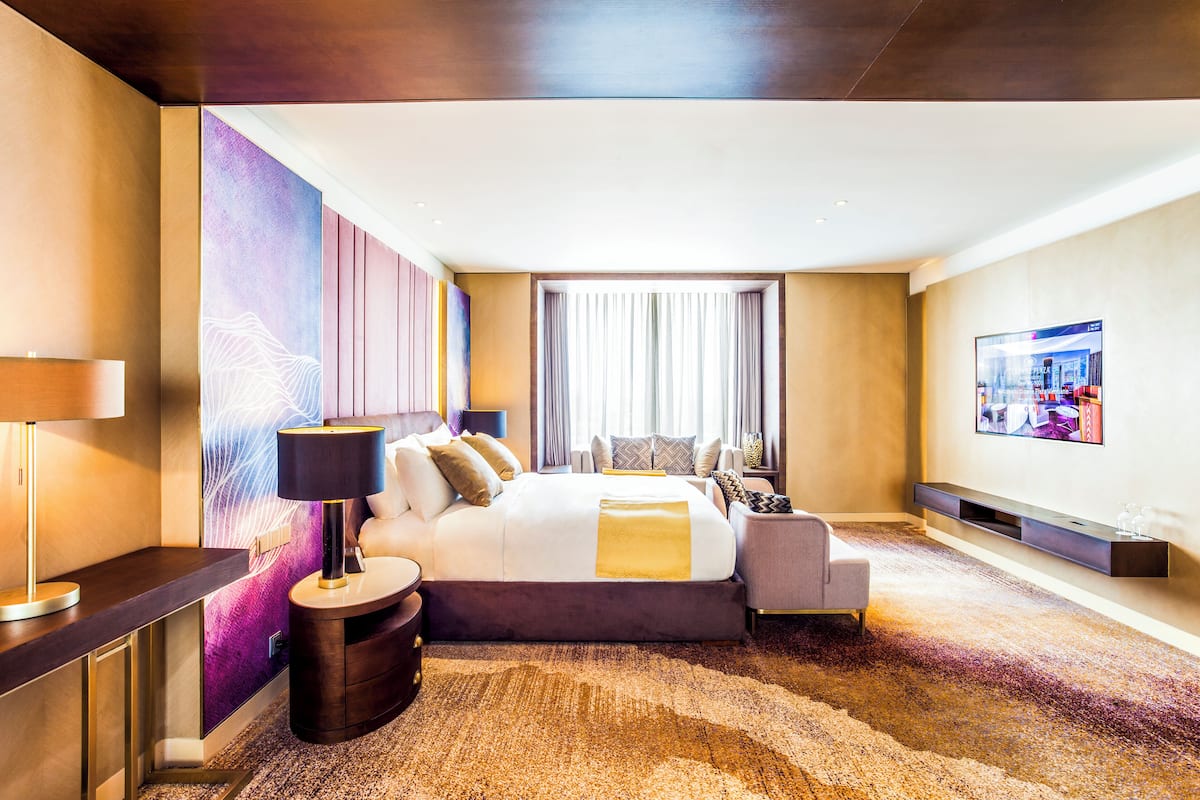 Suite presidencial, 1 cama King size (Top Floor) | Ropa de cama de alta calidad y minibar