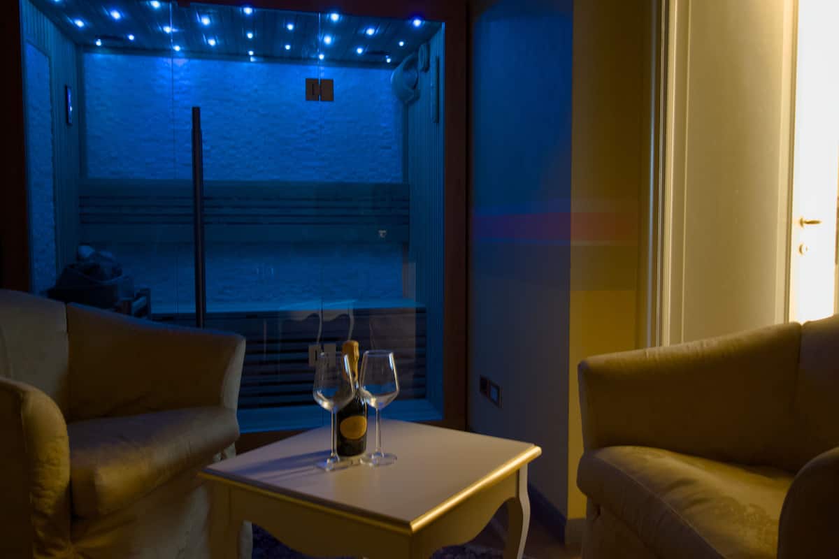 romantic suite, 1 bedroom, sauna, tower | 1 bedroom, premium bedding, minibar, in-room safe