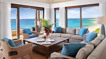 Bộ trải giường bằng vải Frette của Ý, bộ đồ giường cao cấp, minibar