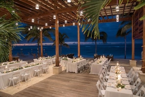 Outdoor wedding area