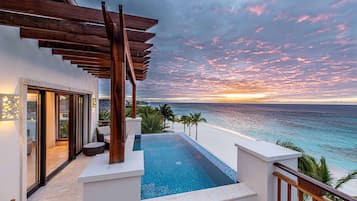 Presidential Suite, 3 Bedrooms, Oceanfront | Living area | LED TV