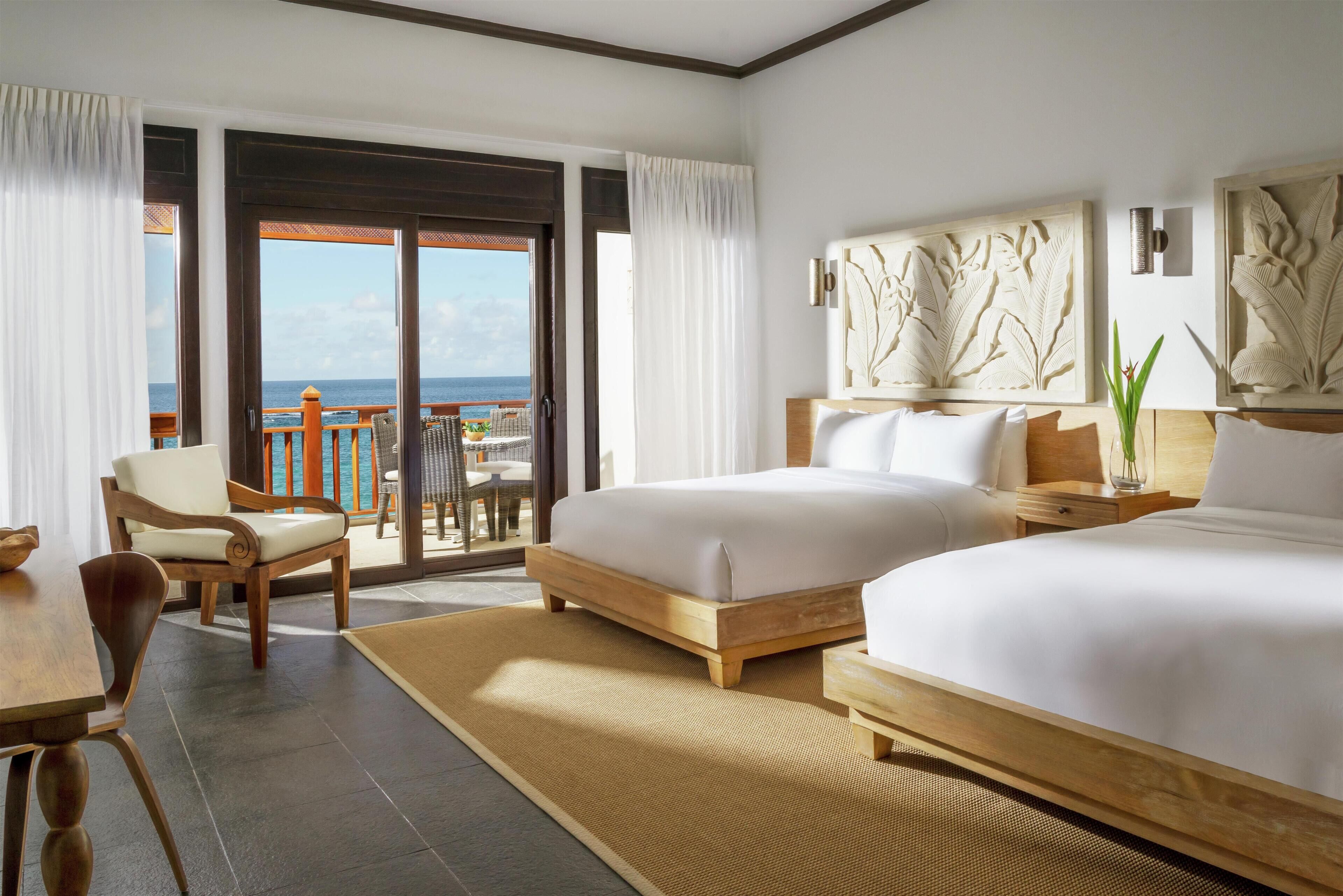 Room, 2 Queen Beds, Ocean View | Frette Italian sheets, premium bedding, minibar, in-room safe