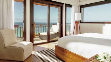 Penthouse, 2 habitaciones, vista al océano | Sábanas italianas Frette, ropa de cama de alta calidad y minibar