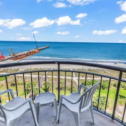 Condo conforto, 1 quarto, sacada, vista para o oceano | Vista da sacada