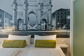 Hypo-allergenic bedding, in-room safe, desk, laptop workspace